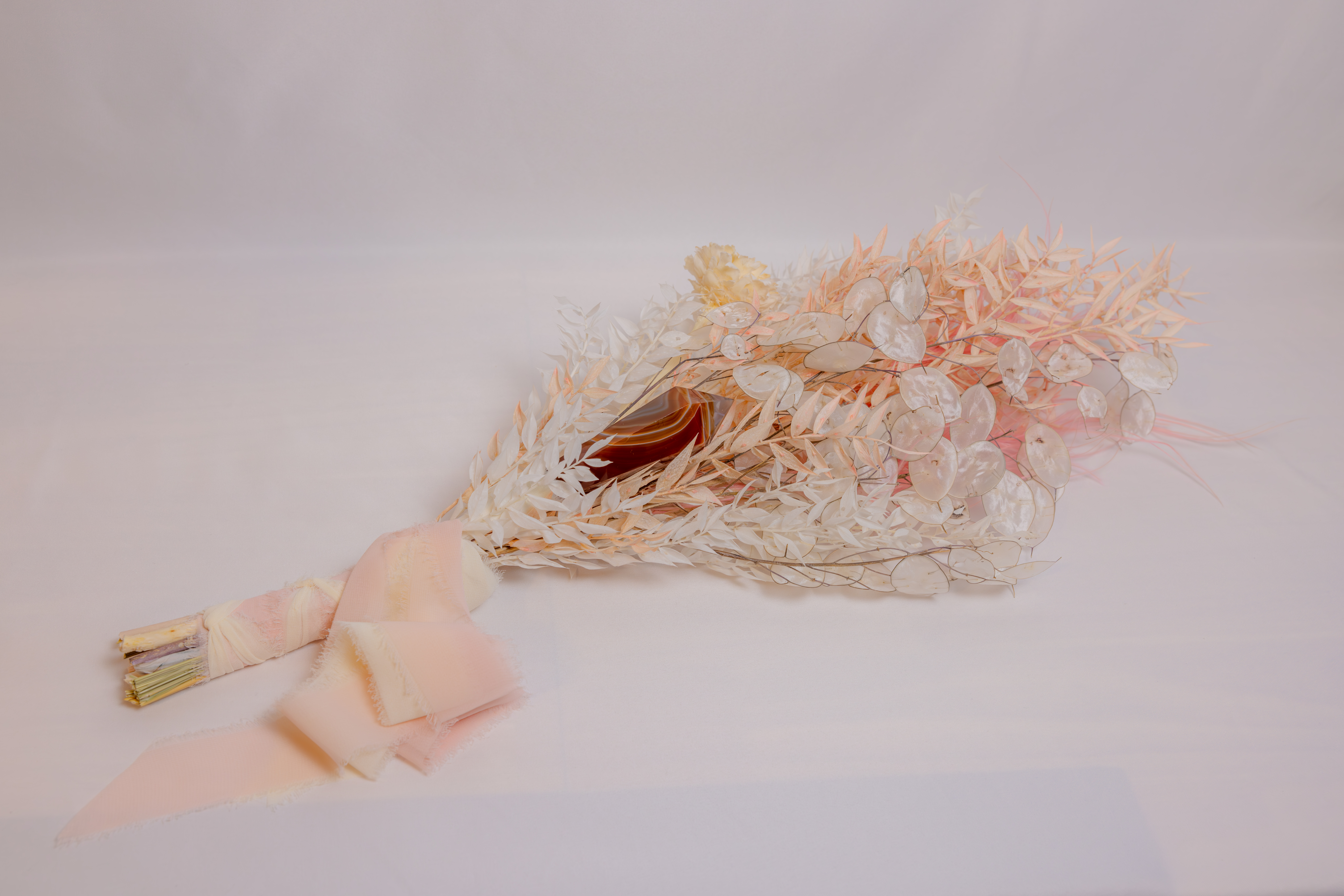 Pink/White Ruscus Bouquet - Image 3