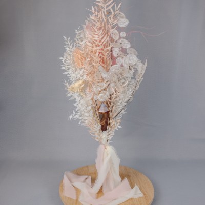 Pink/White Ruscus Bouquet