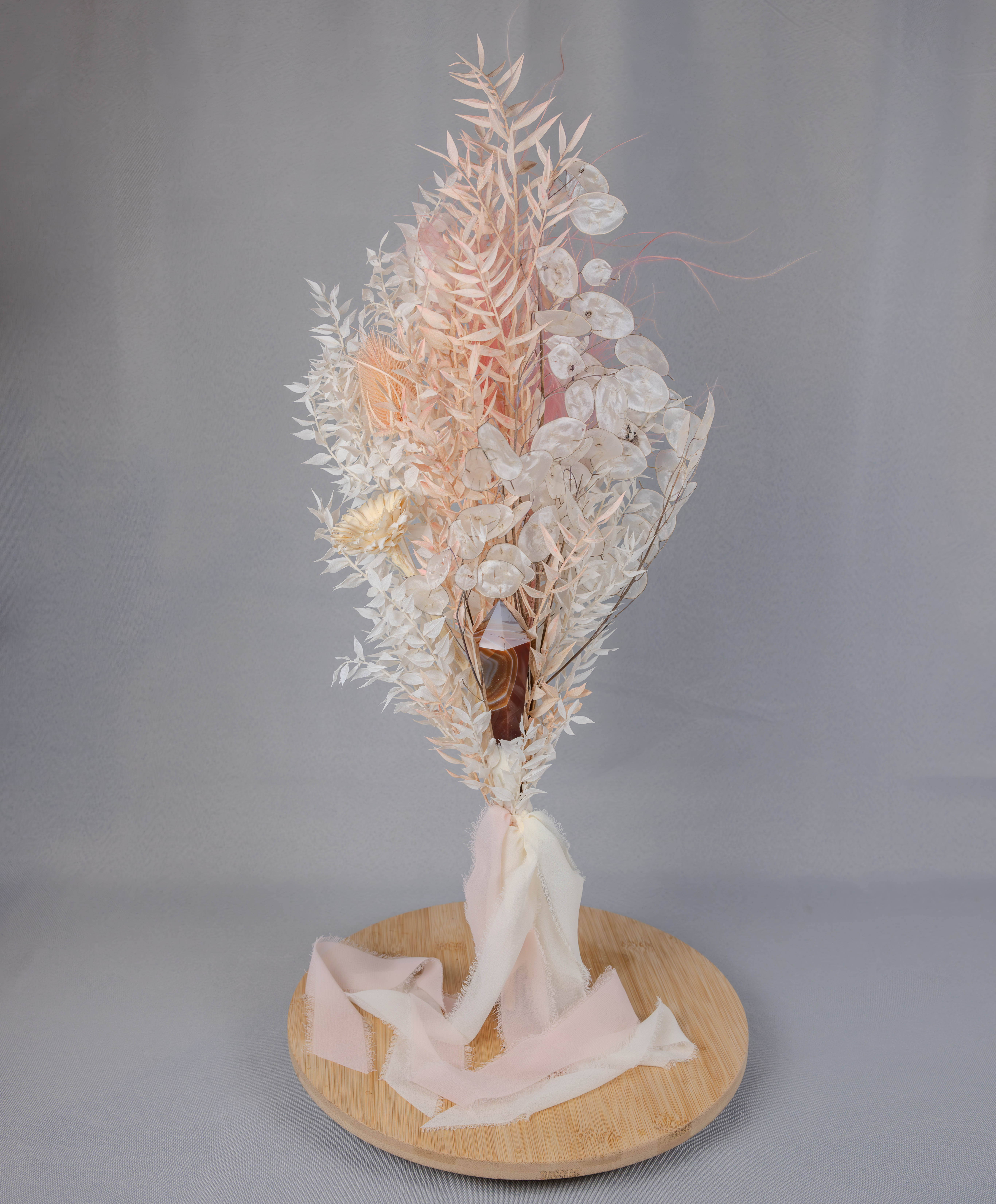 Pink/White Ruscus Bouquet